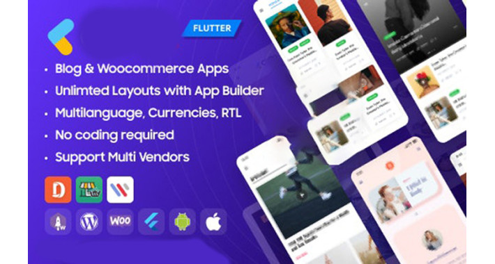 Flutter App For Wordpress & Woocommerce