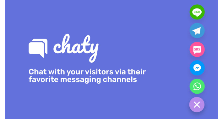  Chaty Pro Floating Chat Widget, Contact Icons, Messages, Telegram, Email, SMS, Call Button 