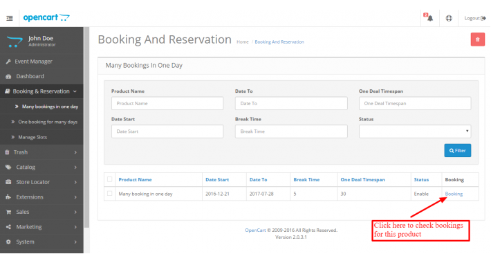 Booking and Reservation System