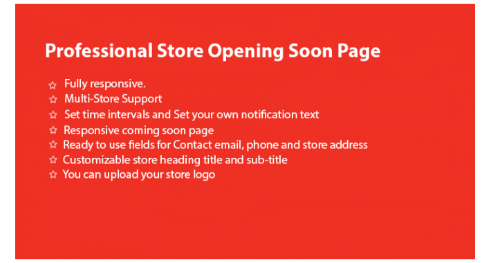 Professional Store Opening Soon Page (ComingSoon)