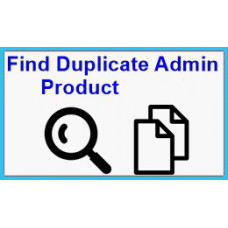 Find Duplicate Admin Product