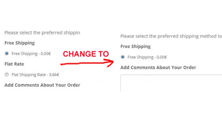 Disable other shipping methods if Free Shipping is available