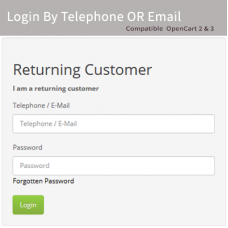 Login By Telephone OR Email