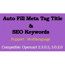 Auto Fill Meta Tag Title and SEO keyword