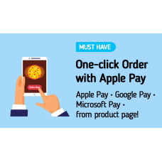 One Click Order with ApplePay, GooglePay, MicrosoftPay