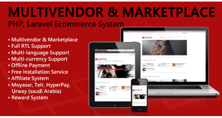 Multivendor / Marketplace Laravel eCommerce System 